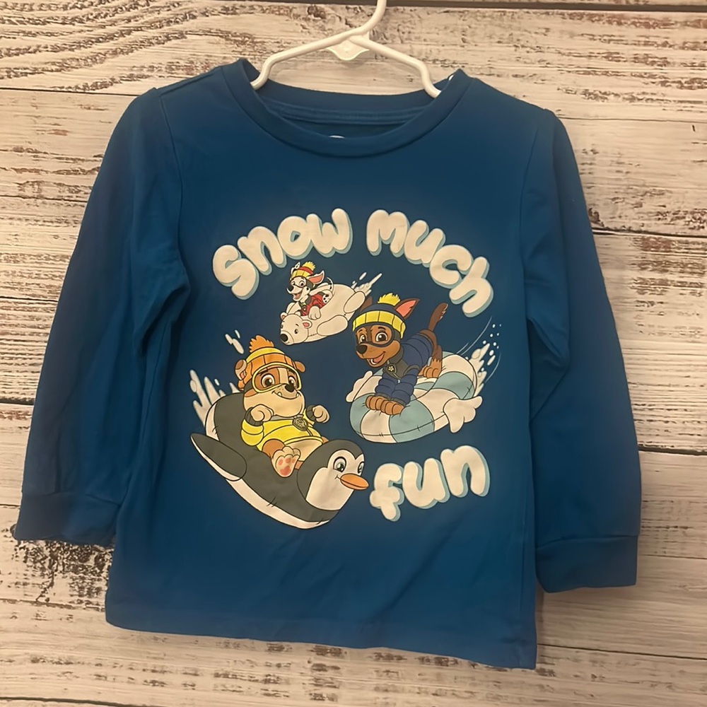 Blue paw patrol long sleeve size 4t